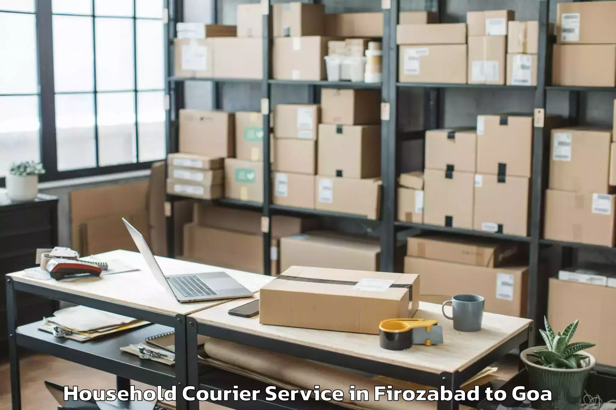 Affordable Firozabad to Mapuca Household Courier